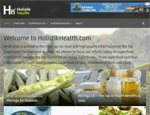 Tablet Screenshot of holistikhealth.com